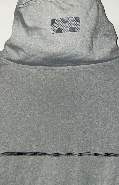 Victoria's Secret PINK Ultimate Funnel Neck Gray Neon Pullover - Picture 7 of 8